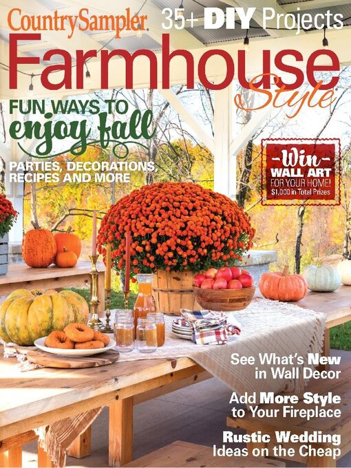Cover image for Country Sampler Farmhouse Style: Autumn 2022